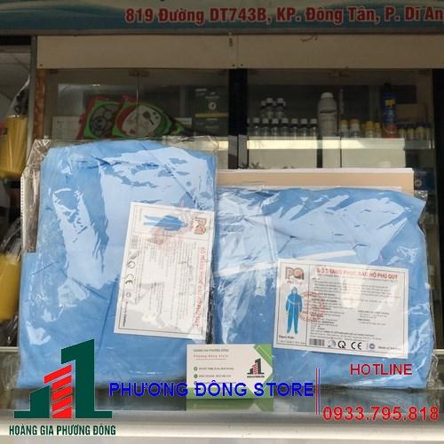 Đồ bảo hộ xanh 4 món